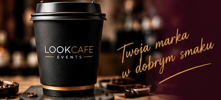 Personalizowany kubek kawowy z identyfikacją marki